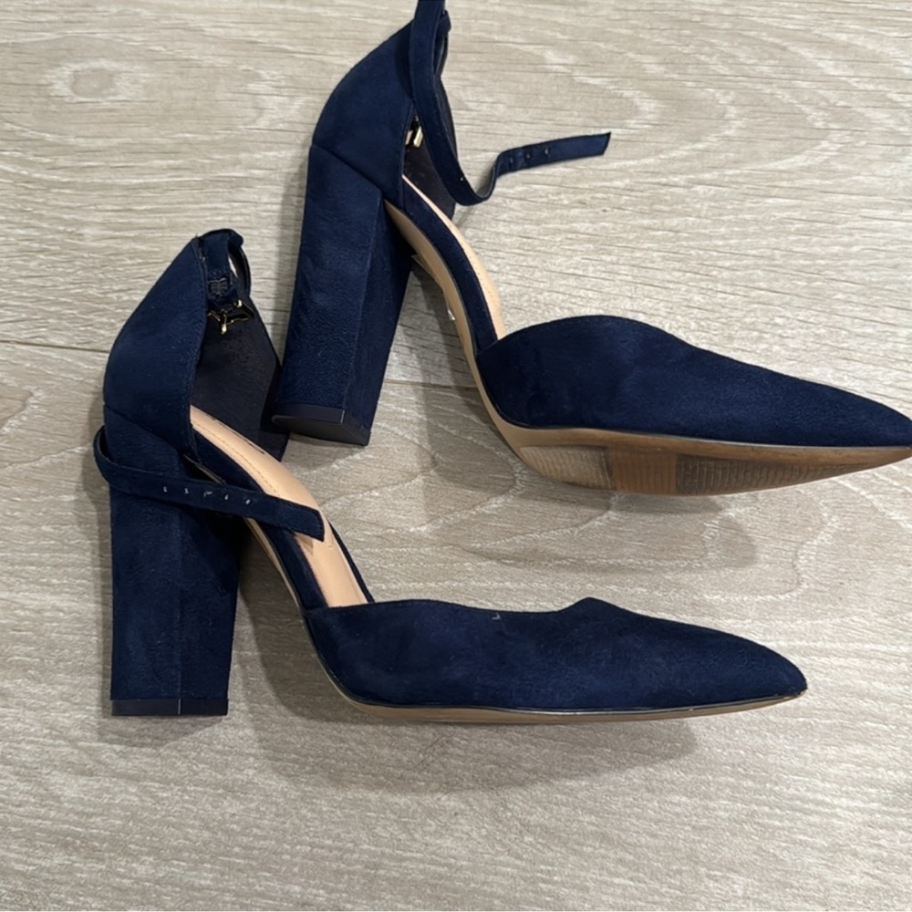 Aldo Nicholes Navy Blue Heels Size 8.5 - Picture 3 of 5